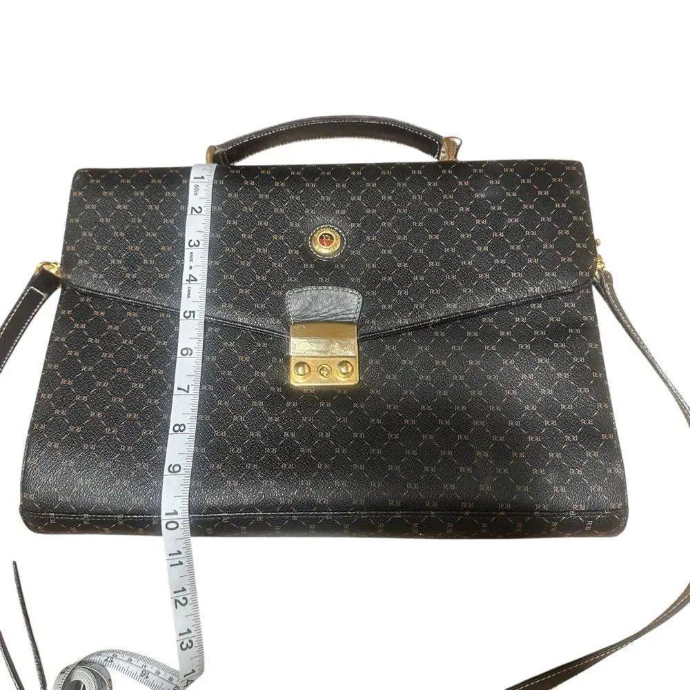 Ambassador Roberta Vintage Elegant Shoulder Briefcase Unisex